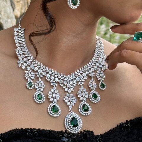 Diamond & Emerald Elegance